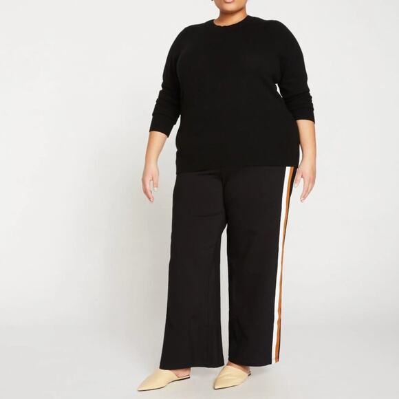 UNIVERSAL STANDARD Stephanie Wide Leg Stripe Ponte Pants {C19}